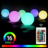 Underwater RGB LED Floating Ball Lamp Drift Light Garden Swimming Pool Decor 8cm  Floating Pool Lights   YJ