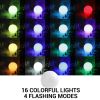 Underwater RGB LED Floating Ball Lamp Drift Light Garden Swimming Pool Decor 8cm  Floating Pool Lights   YJ