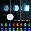 4x Waterproof Underwater Led Lights w/Remote for Swimming Pool Fountain Hot tube