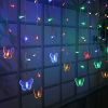 Butterfly Curtain String Lights USB Powered Colorful LED Fairy Lamps w/8 Modes