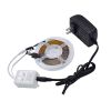 12V 10M Dual-Disk SMD 2835 Lamp Beads 300 Lamp-RGB-IR44-Non-Waterproof And Non-Glue 24-Key Light Strip Set (40W White Light Board)