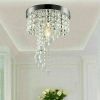 Modern K9 Crystal Raindrop Chandelier Ceiling Light Fixture Pendant Lamp E12