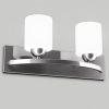 2 Light Glass Wall Pendant Lamp Fixture Vanity