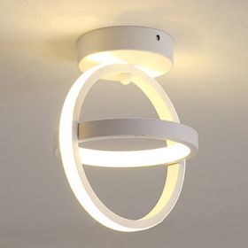 Simple and modern ceiling light (Color: White A)