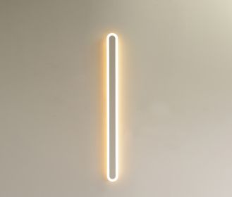 Simple and modern LED line wall lamp (Color: White warm light)