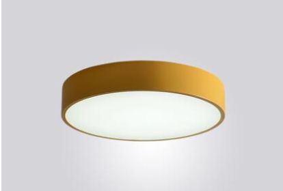 Nordic balcony ceiling lamp corridor hallway lamp LED round bedroom cloakroom kitchen bathroom lamps (Color: Yellow)