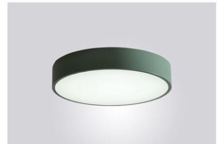 Nordic balcony ceiling lamp corridor hallway lamp LED round bedroom cloakroom kitchen bathroom lamps (Color: Green)