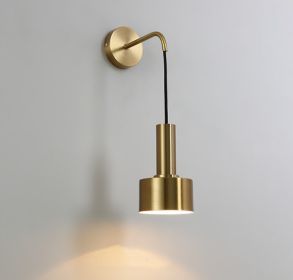 Iron plating small wall lamp (Color: B gold)