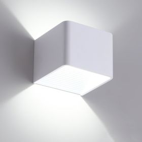 Square LED Indoor Lighting Wall Lamp (Color: White)