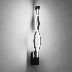 Nordic style wall light (Color: Wave Black White)