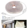 16.4ft/5m LED Strip Light 110V IP65 Waterproof 2500LM Dimmable Rope Light SMD 5050 6000K Cold White Warm