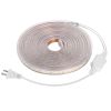 16.4ft/5m LED Strip Light 110V IP65 Waterproof 2500LM Dimmable Rope Light SMD 5050 6000K Cold White Warm