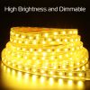 32.8ft/10m LED Strip Light 110V IP65 Waterproof 2500LM Dimmable Rope Light SMD 5050 6000K Cold White Warm